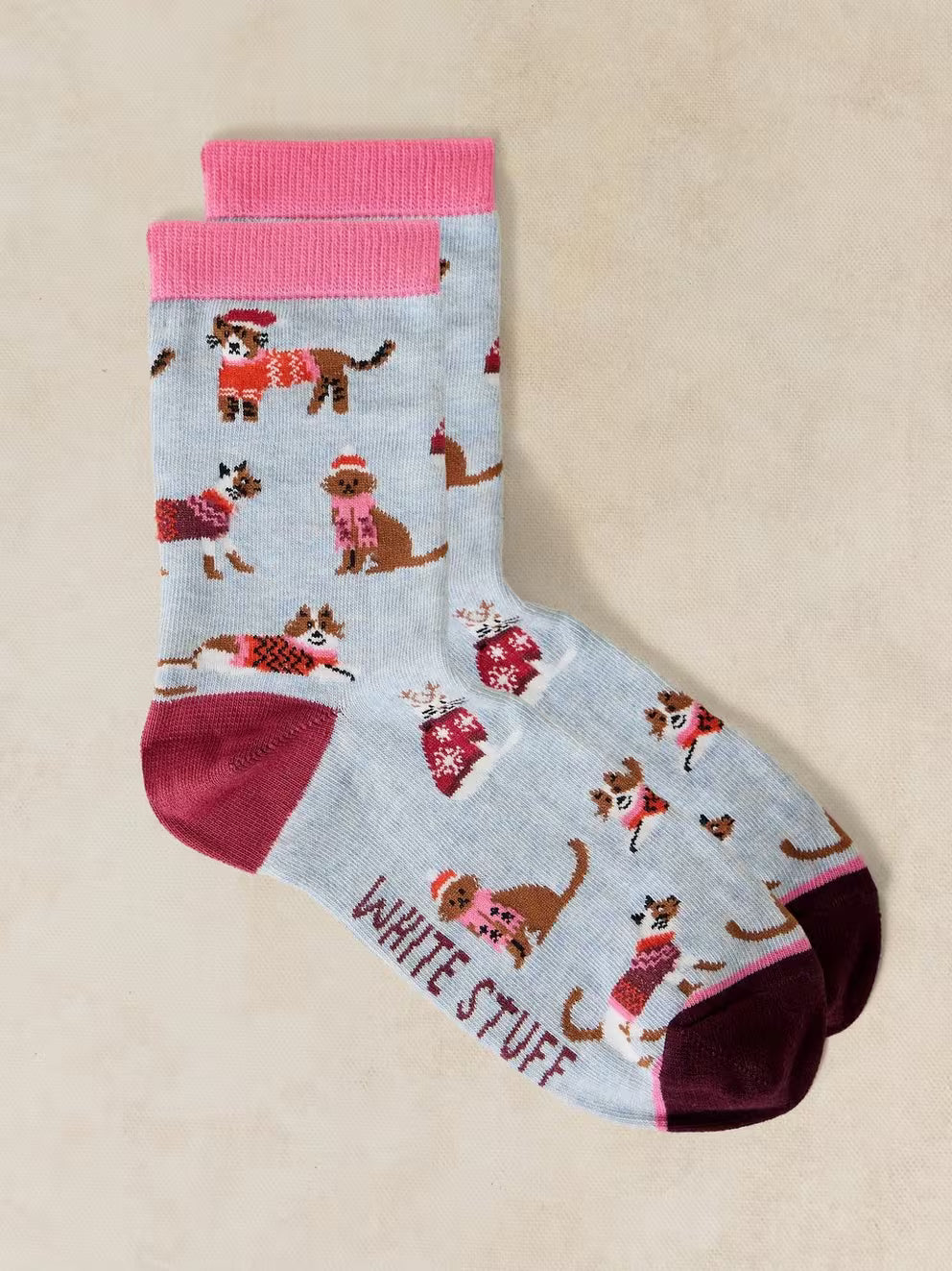 Christmas Cat Cracker Socks