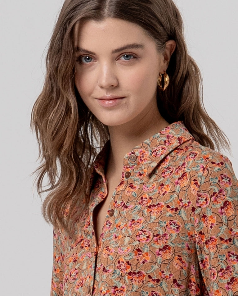 Elora Print Shirt