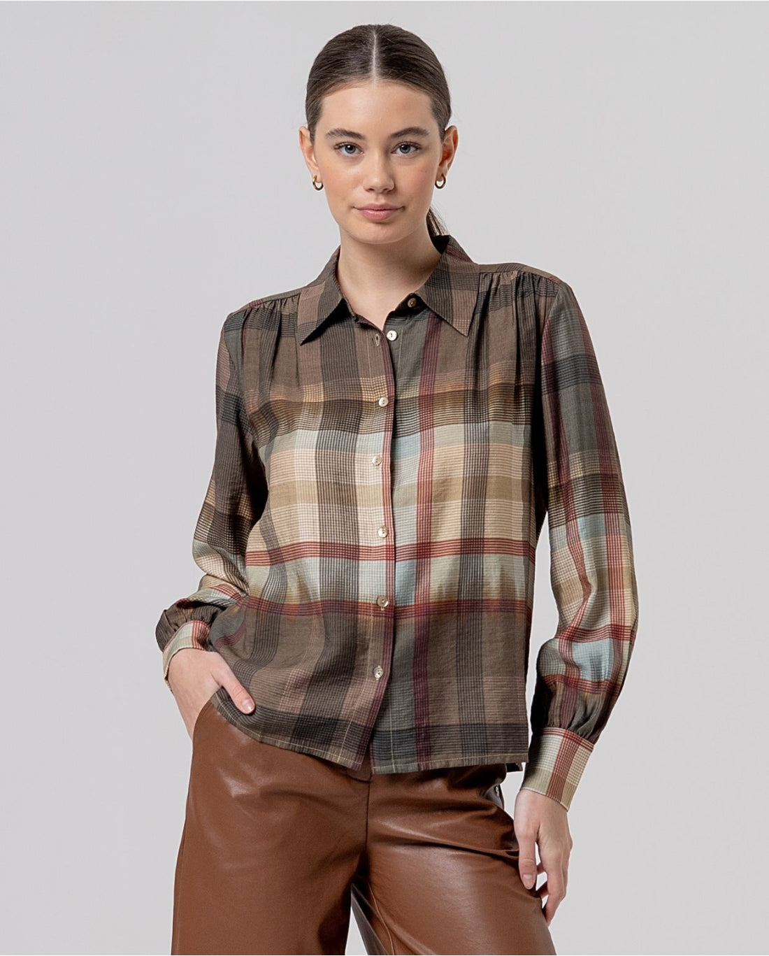 Checked Blouse
