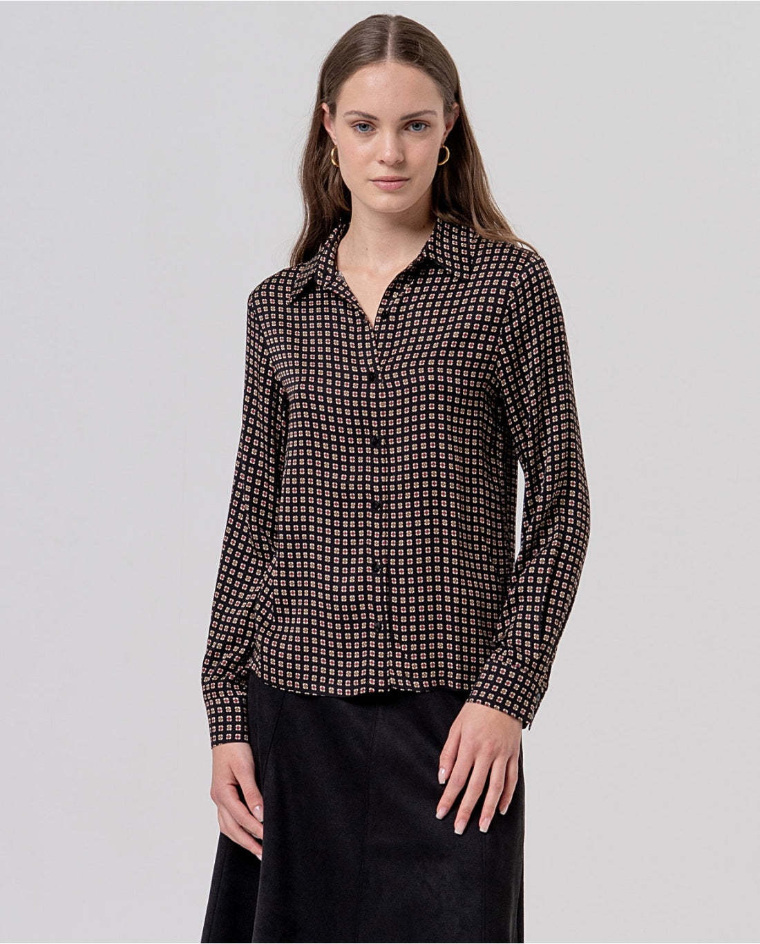 Rosette Foulard Print Shirt