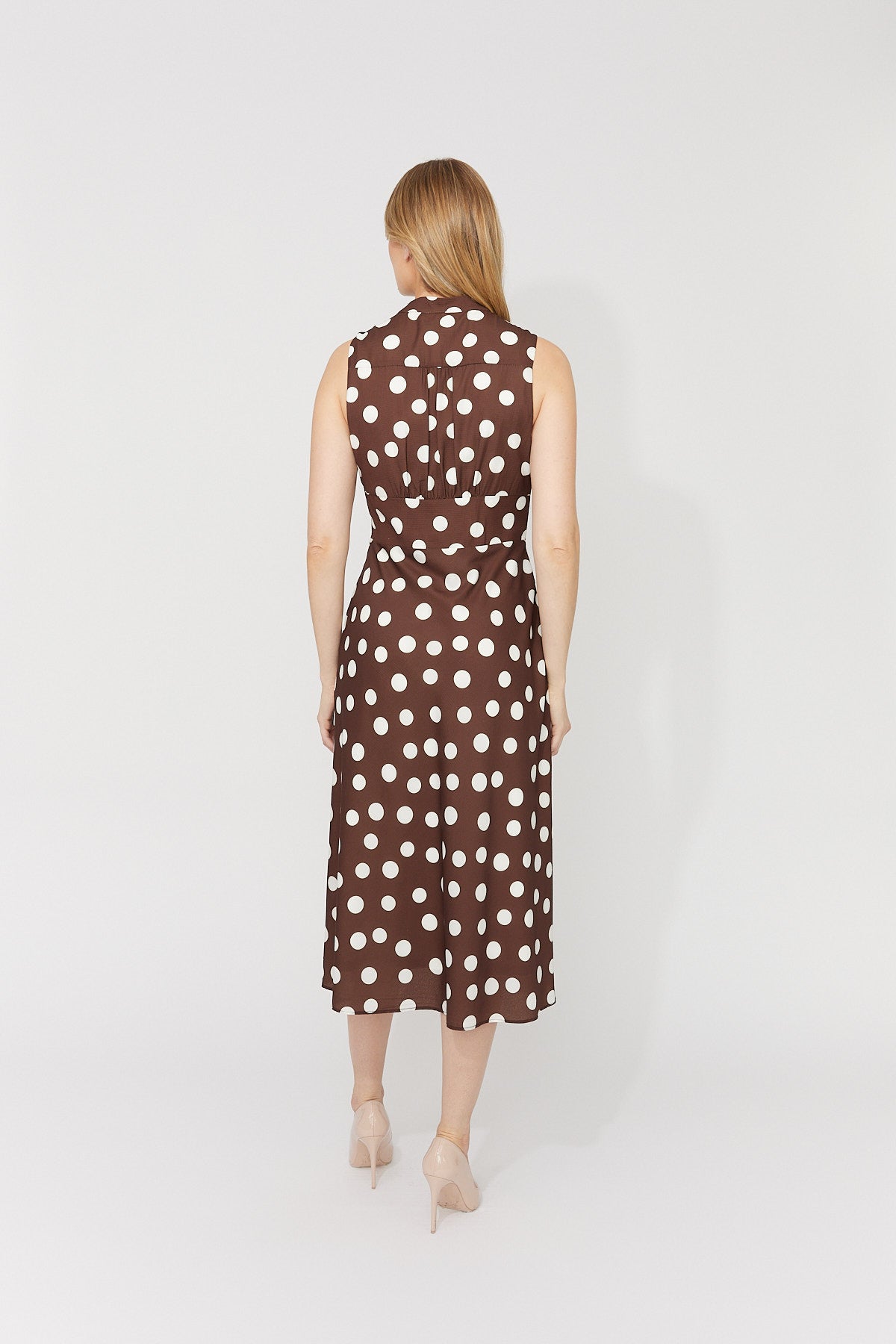 Polka Dot A-Line Dress