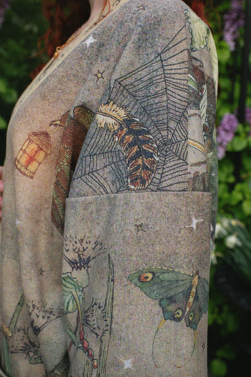 Lovelight Fleece Cottage Kimono Jacket