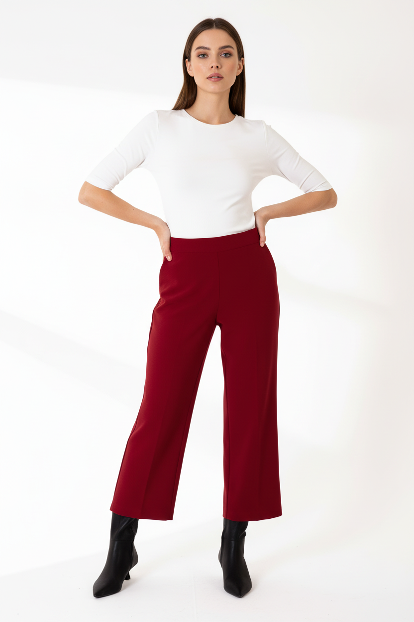 Jolie Crop Crepe Pant