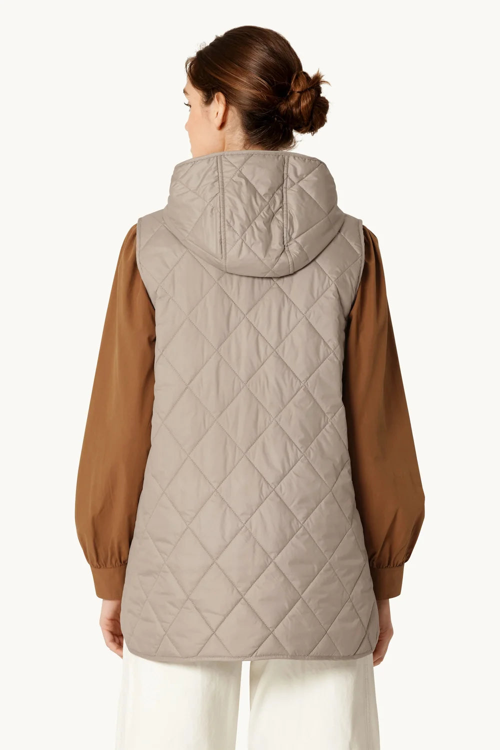 Quilted Long Vest