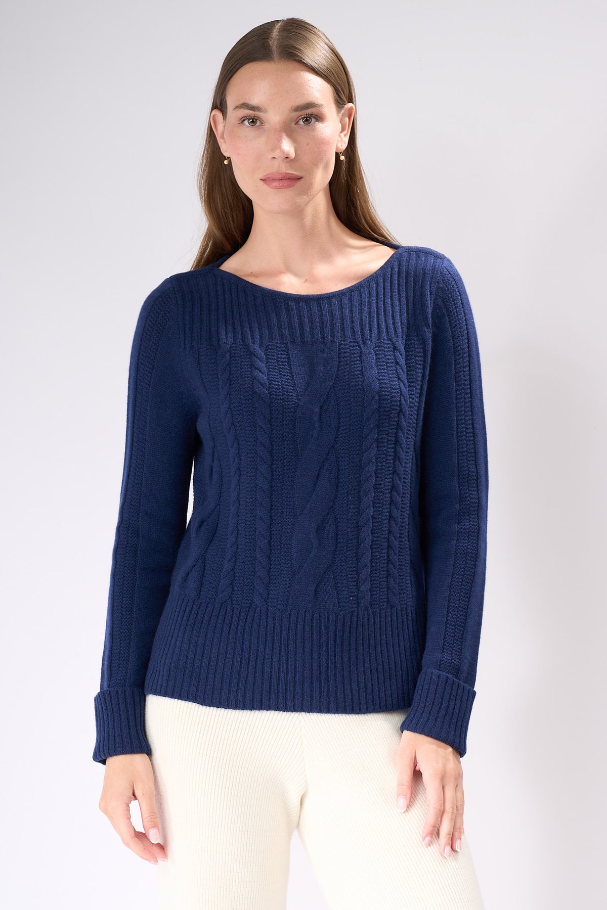 Cable Knit Cashmere Sweater