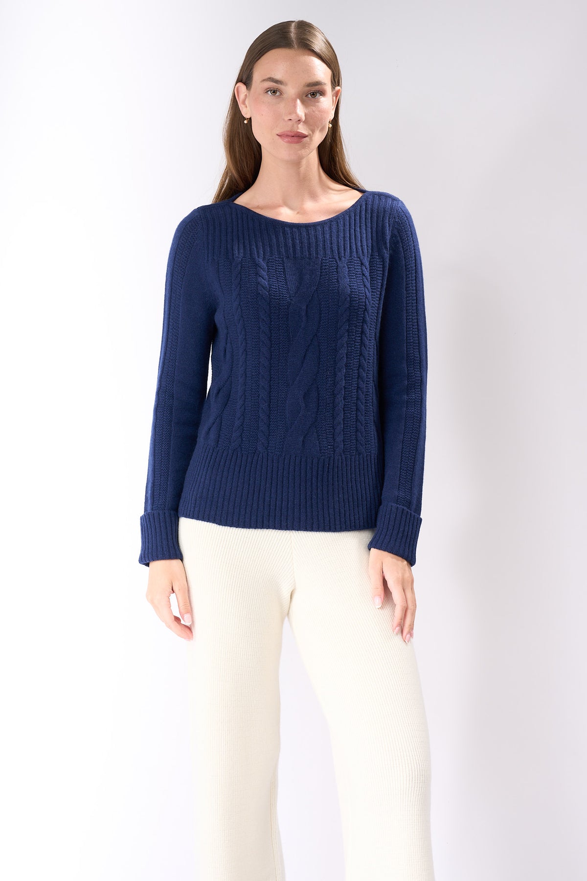 Cable Knit Cashmere Sweater