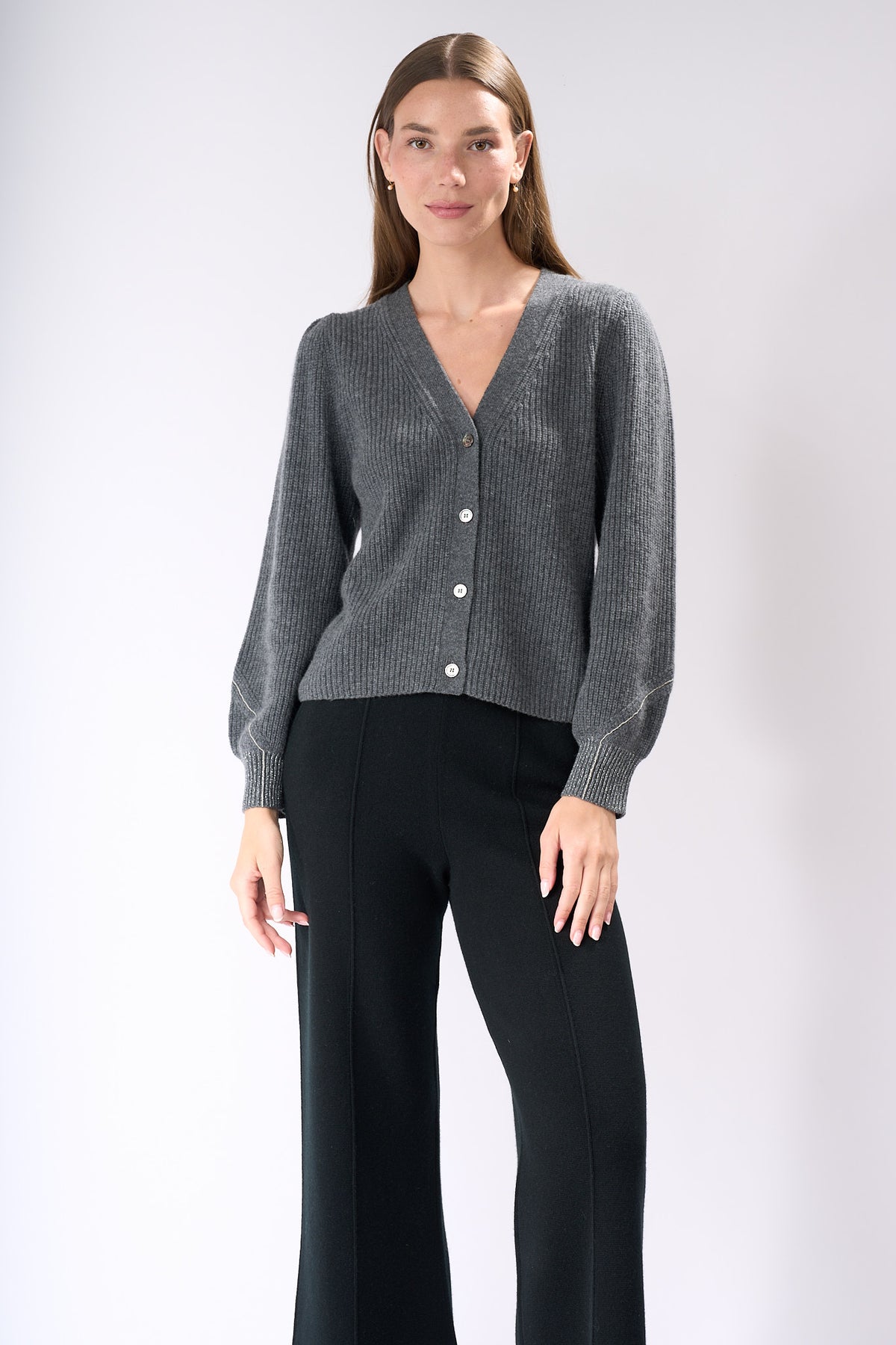 V Neck Cashmere Cardigan