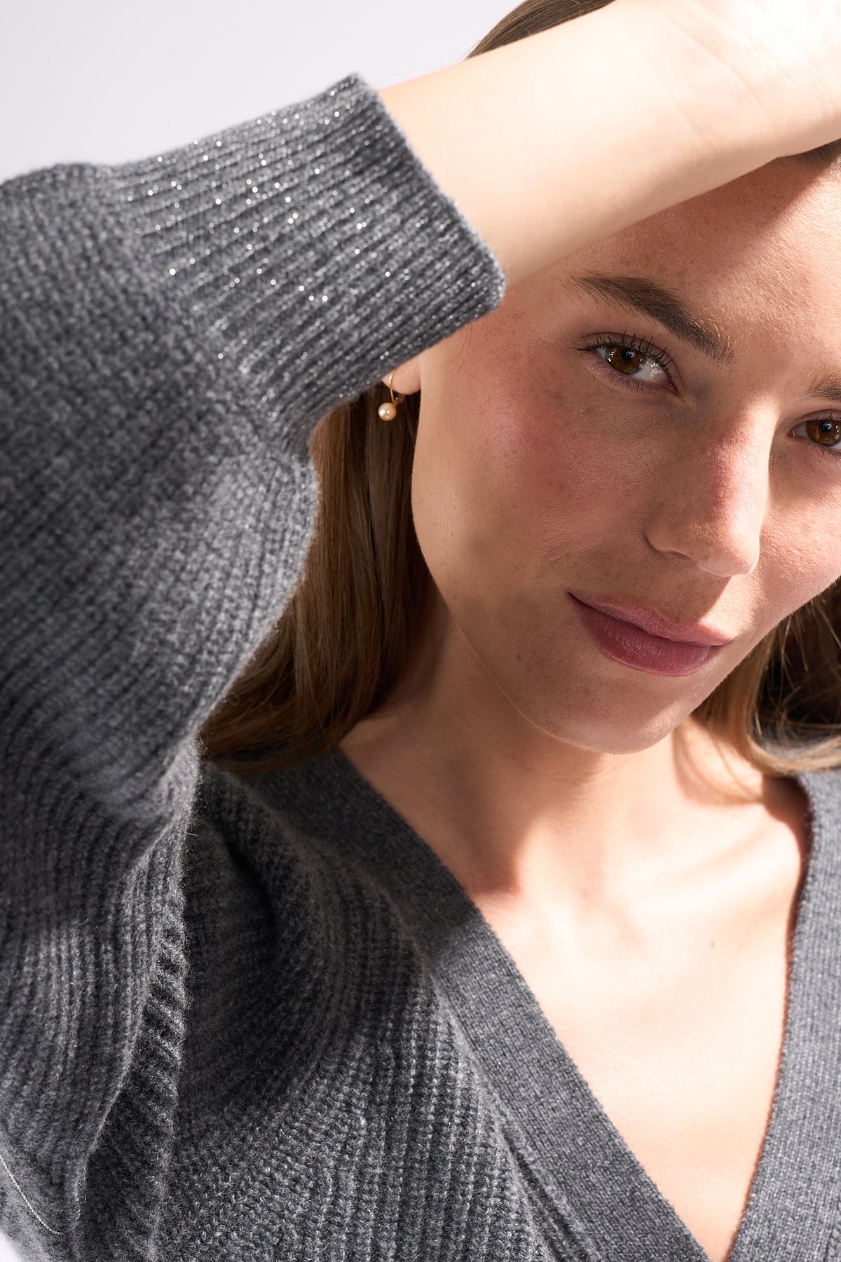 V Neck Cashmere Cardigan