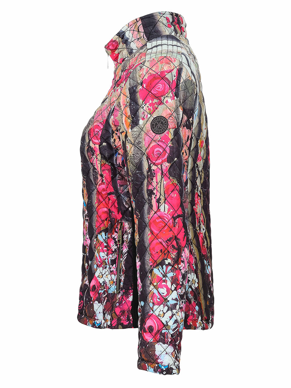 "Wild Forest Rose" Quilted Jacket