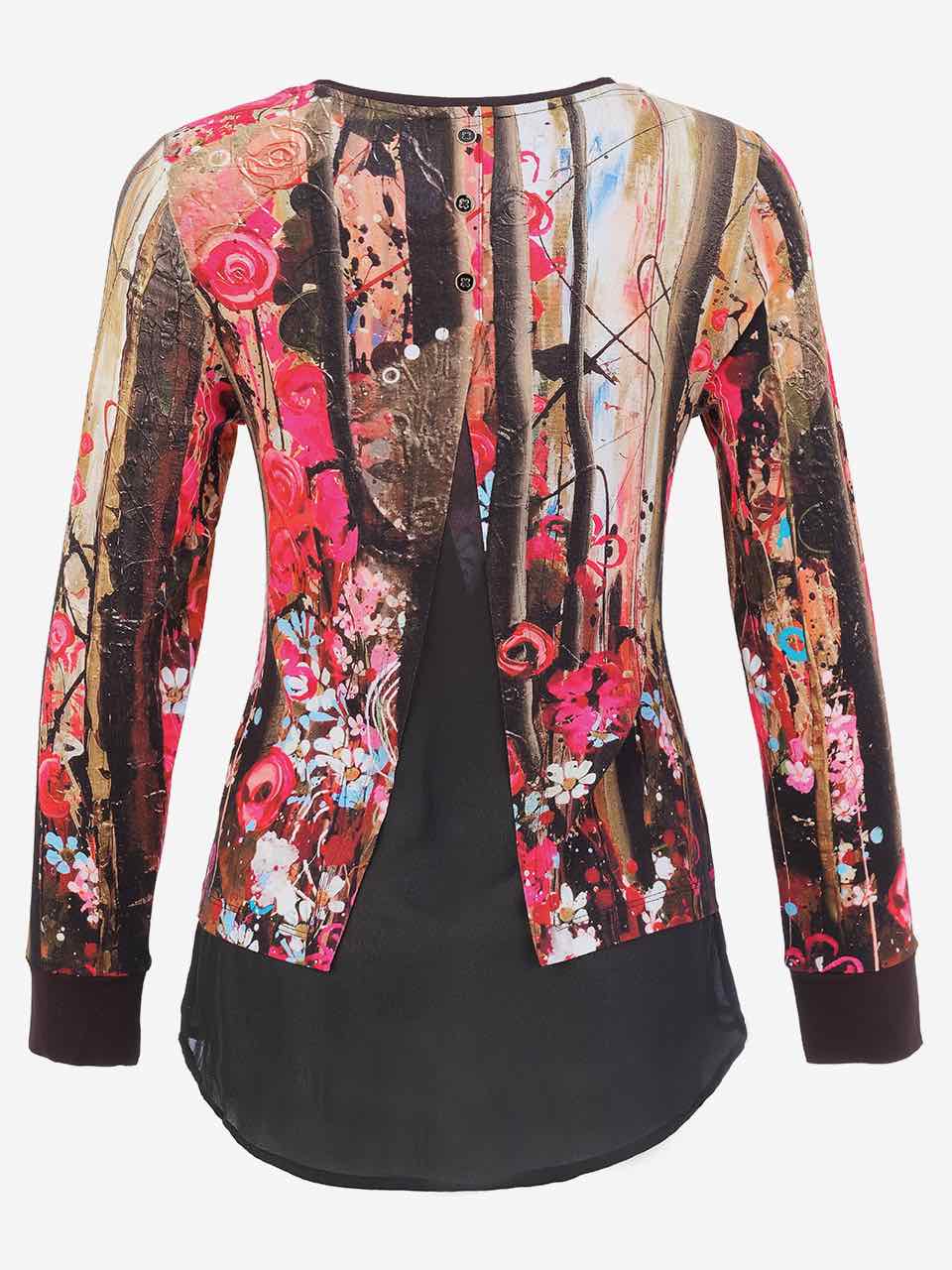 "Wild Forest Rose" Blouse