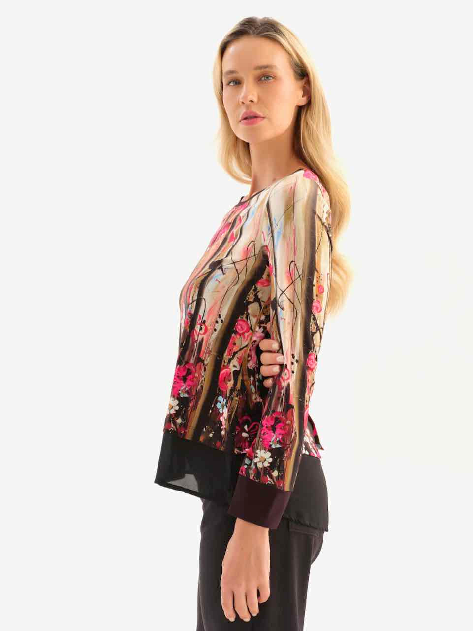 "Wild Forest Rose" Blouse