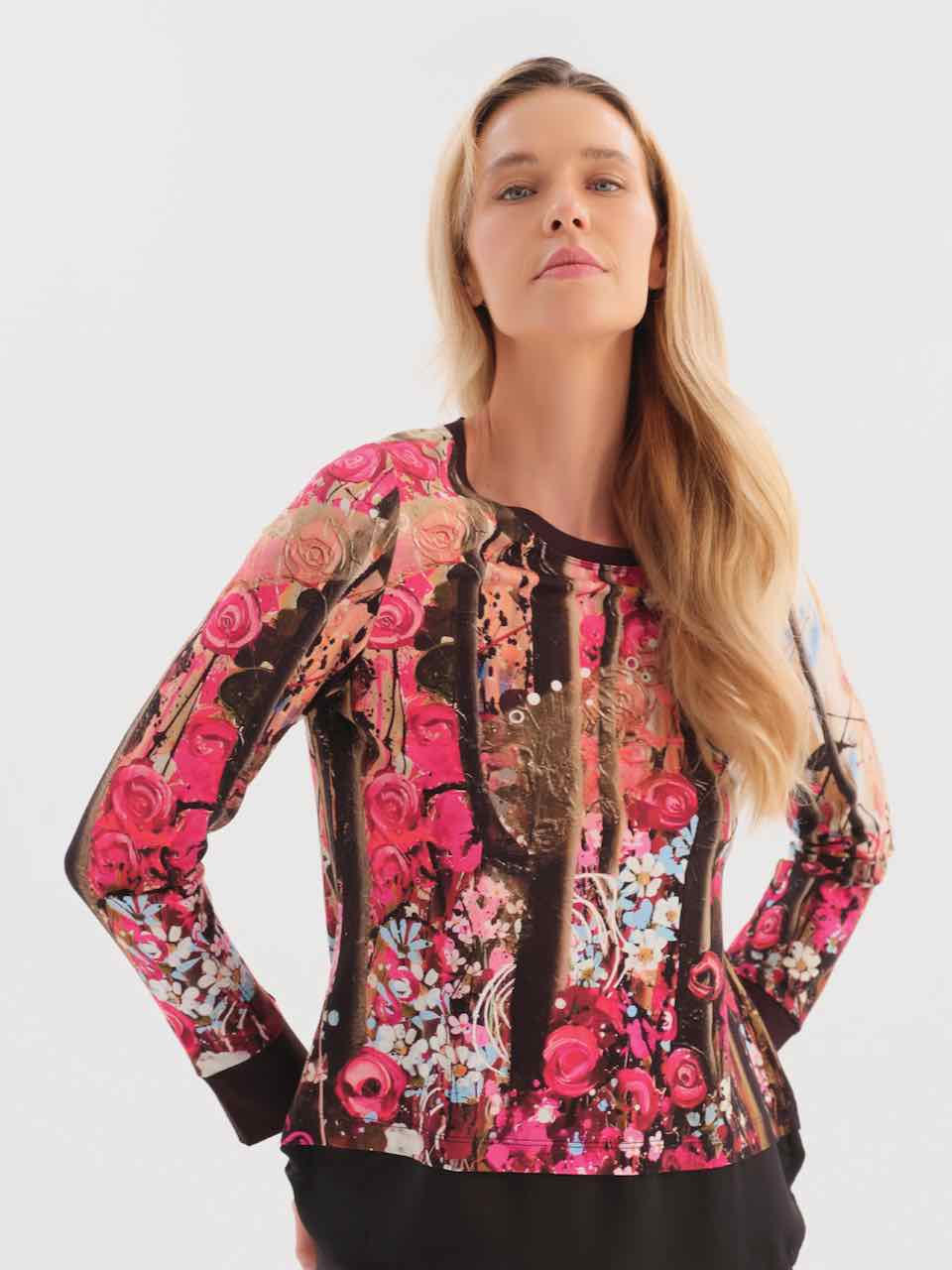 "Wild Forest Rose" Blouse