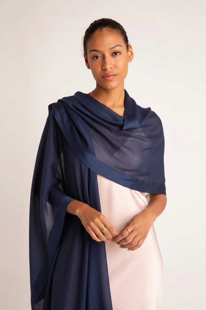 Navy Soirée Wrap
