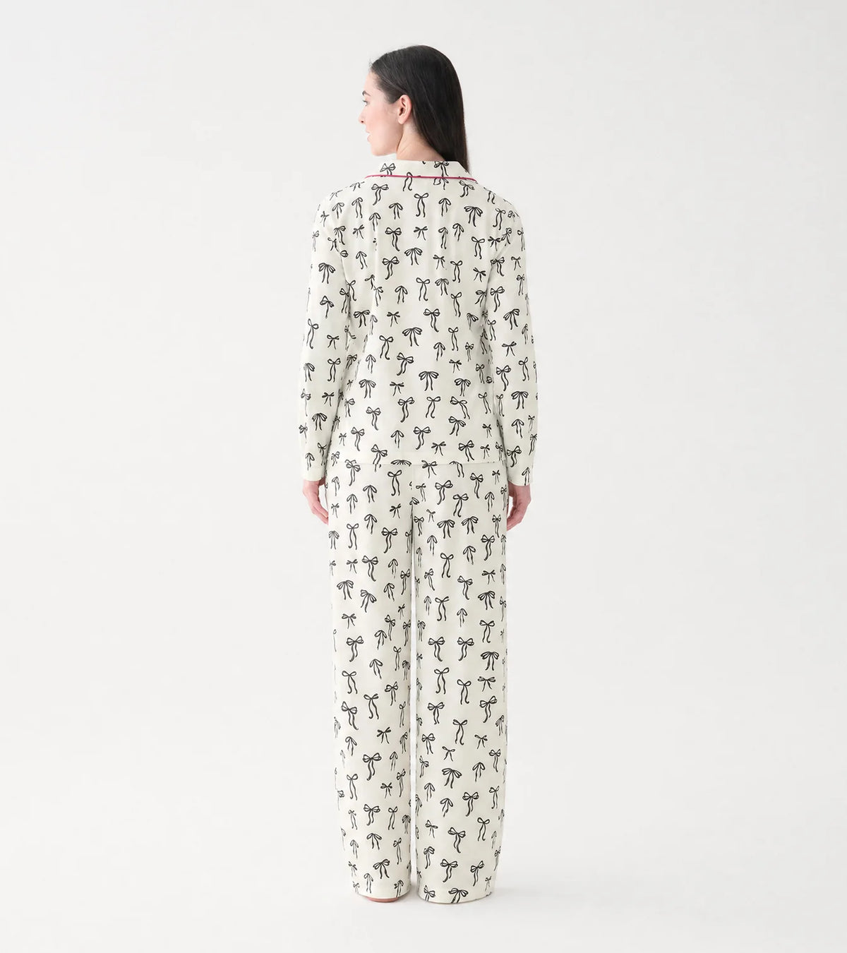 Ribbon Bows Cotton Pajama Set