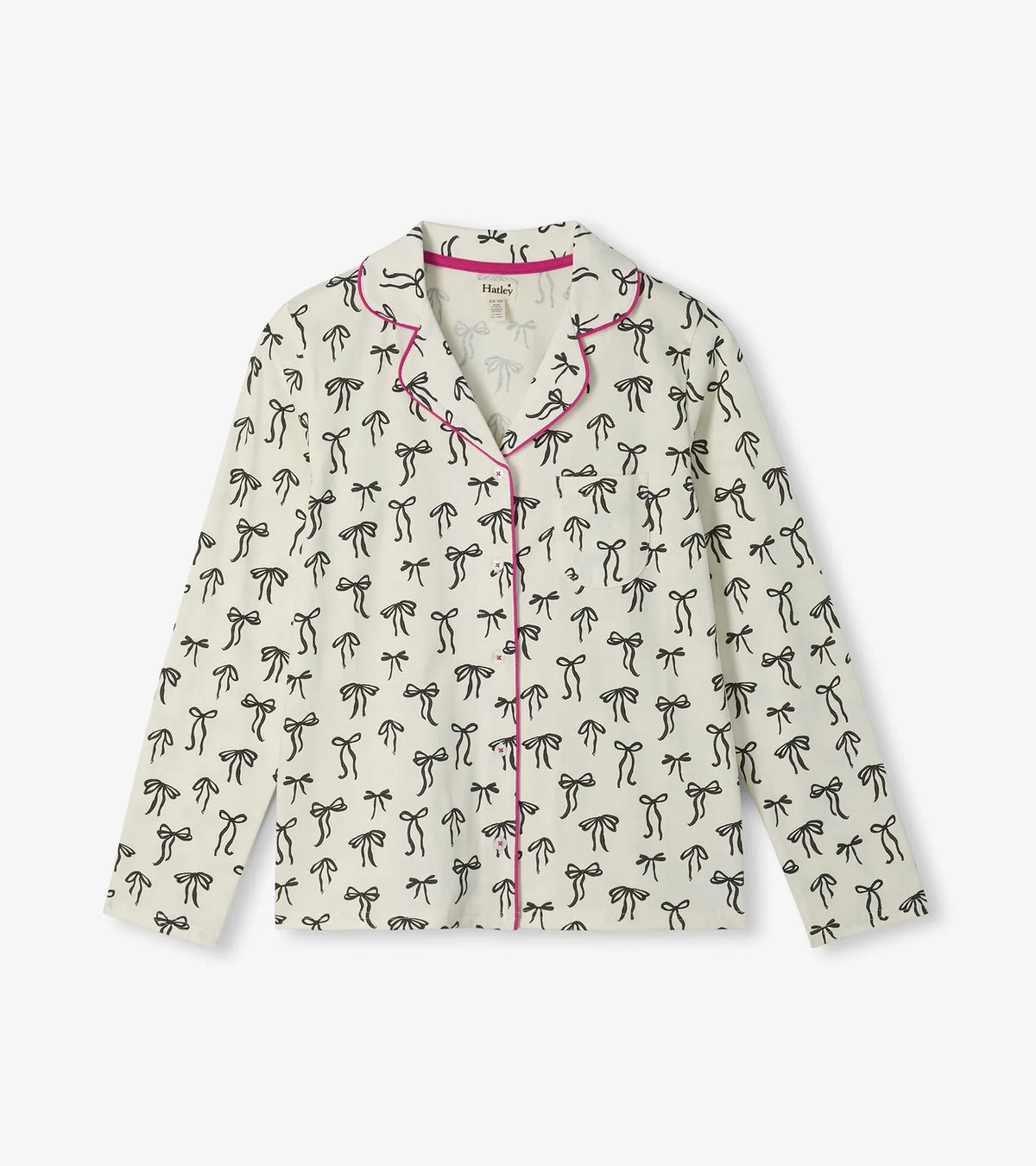 Ribbon Bows Cotton Pajama Set