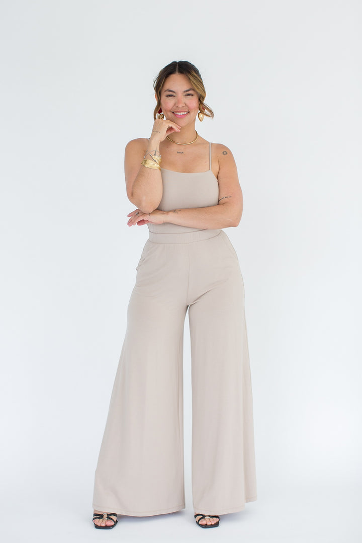 Alexandra Latte Jumpsuit
