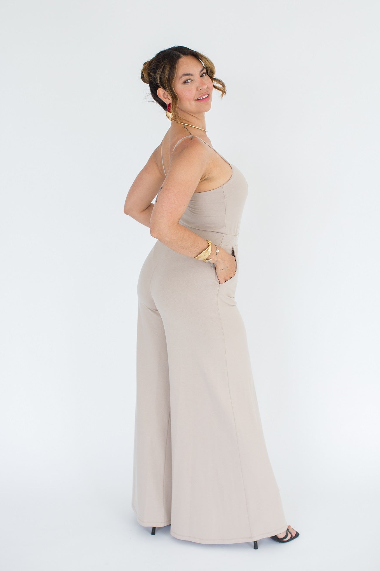 Alexandra Latte Jumpsuit