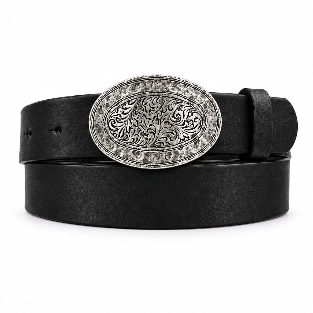 Silver Plate Buckle Belt
