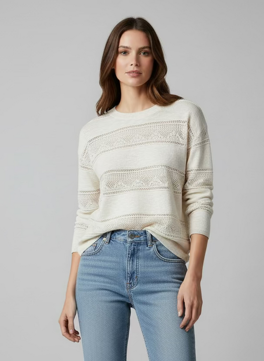 Delphine Crochet Sweater