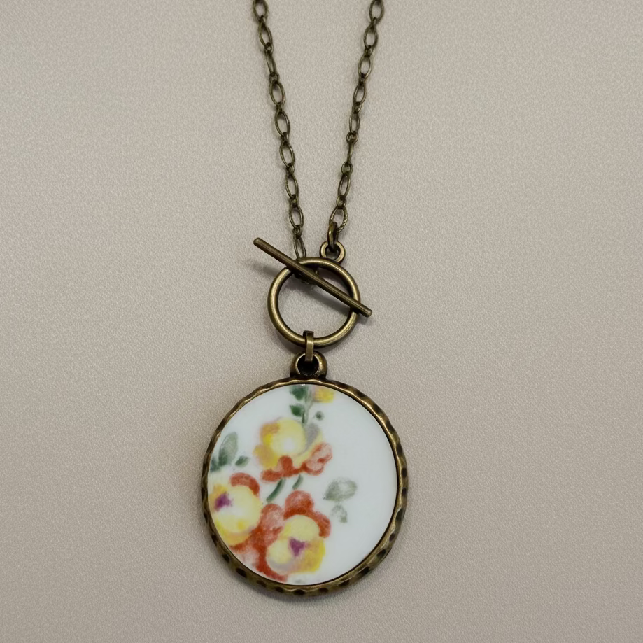 "Mary" Antique China Necklace