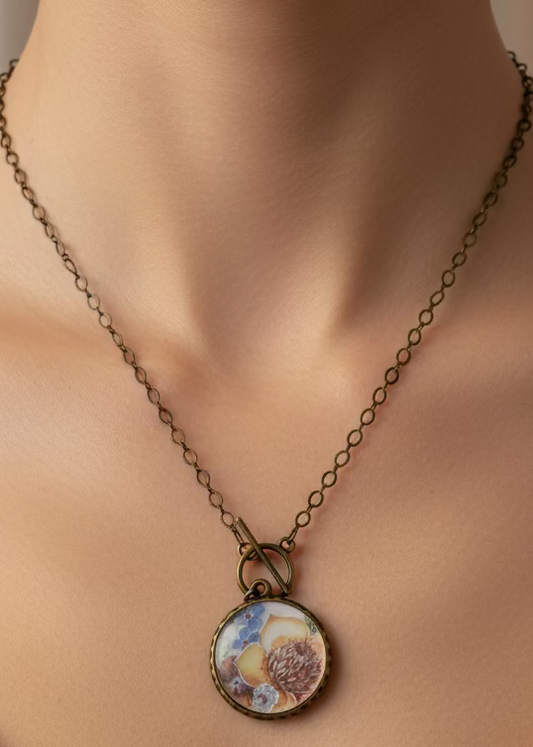 "Aster" Antique China Necklace