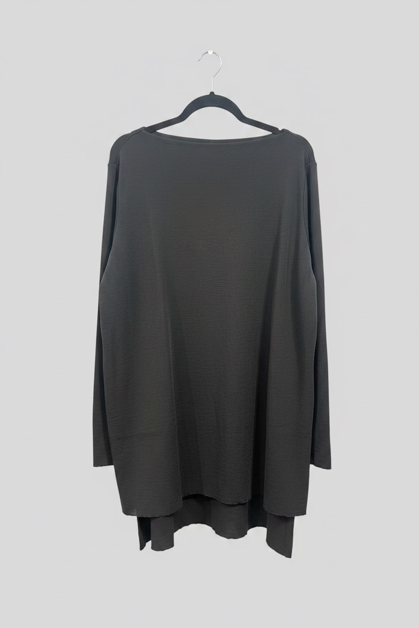 Tunic with High Neck and Slit