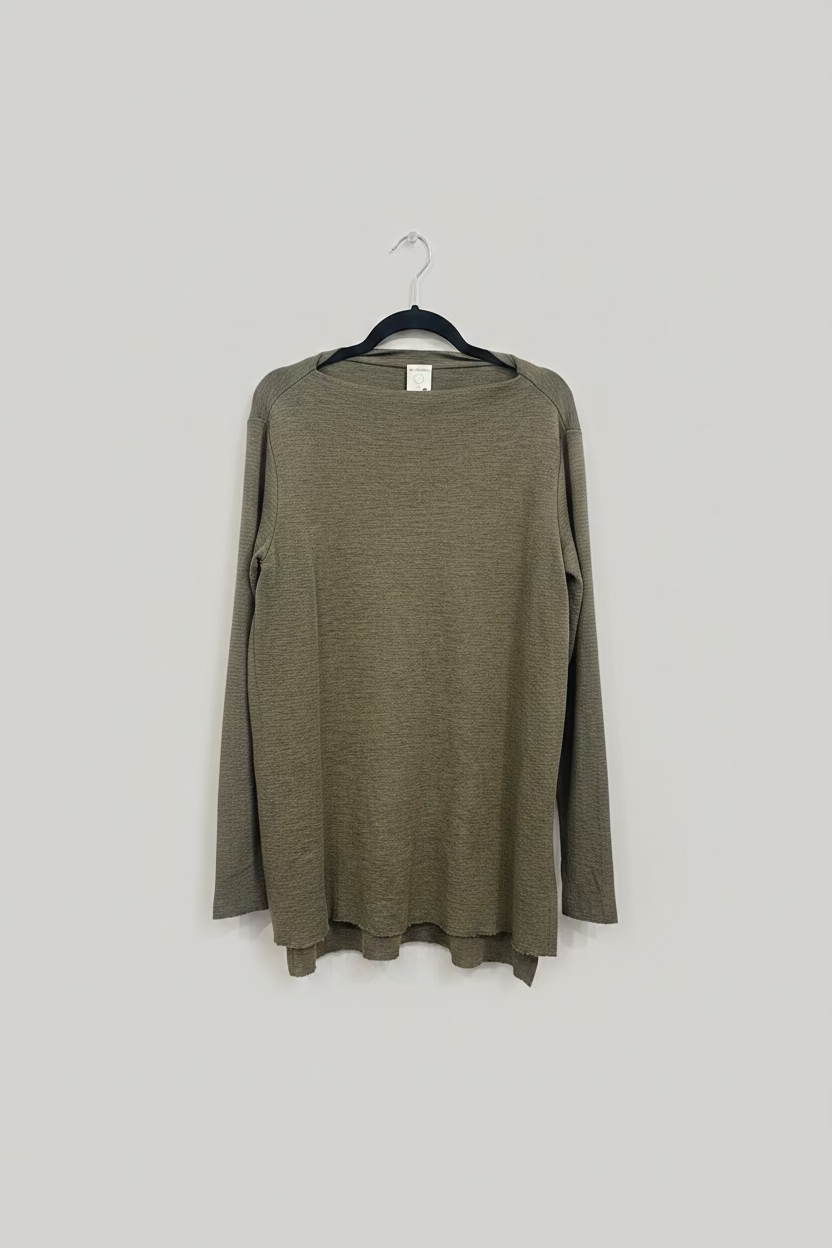 Tunic with High Neck and Slit