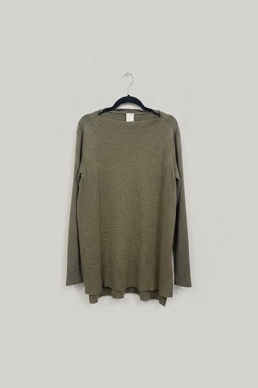 Tunic with High Neck and Slit