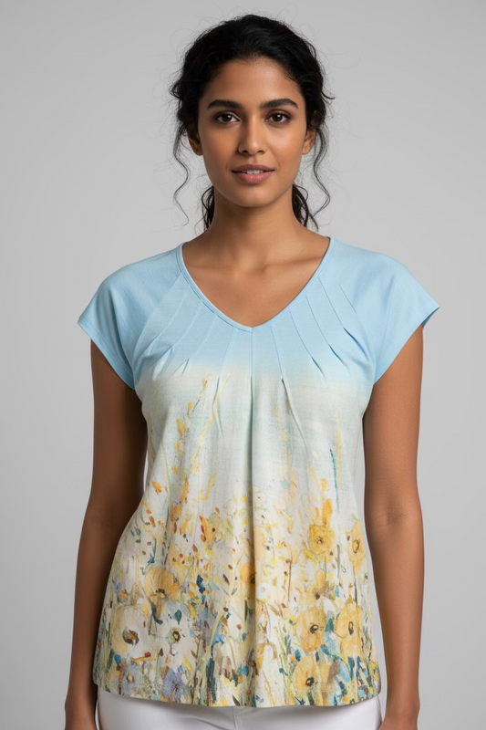 "Shoreline Flowers" Top