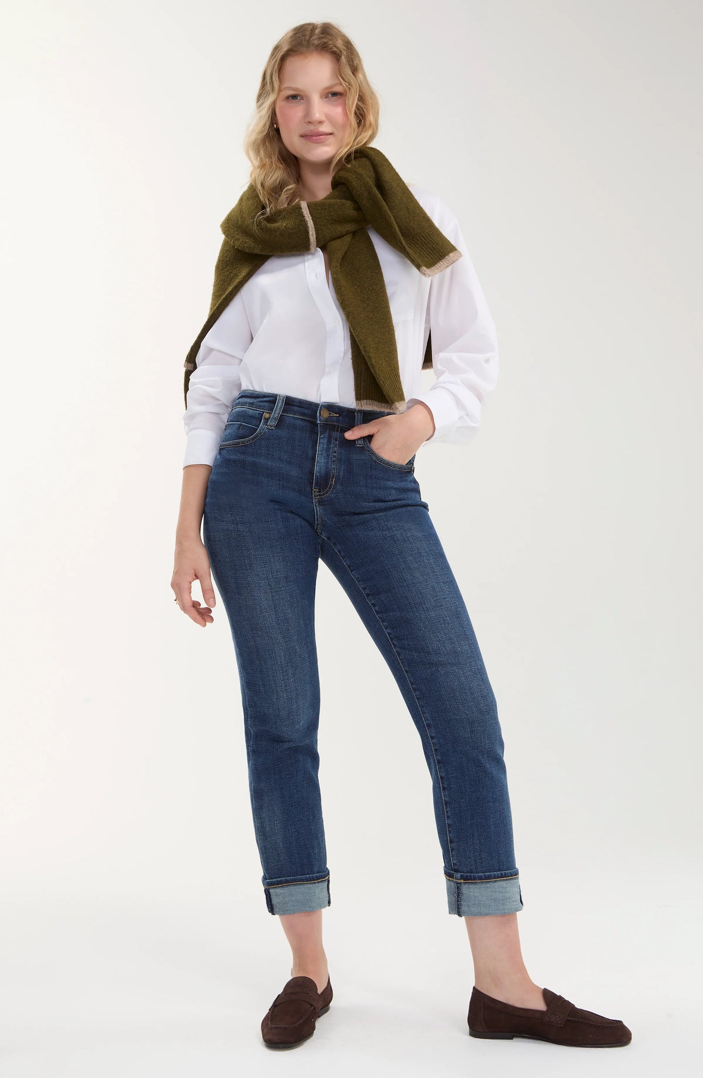 Marley Girlfriend Cuffed Jean