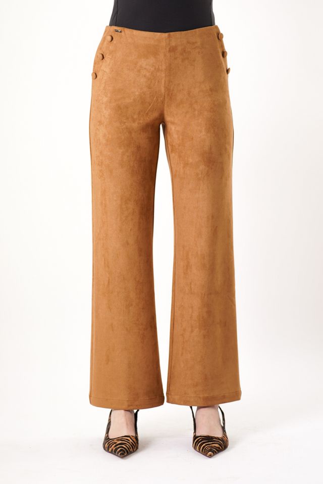 Elena Suede Wide Leg Pant