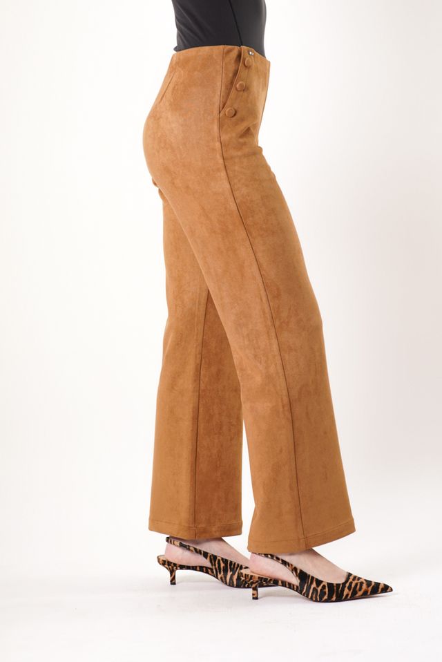 Elena Suede Wide Leg Pant