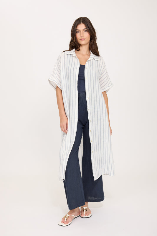 French Pinstripe Dress