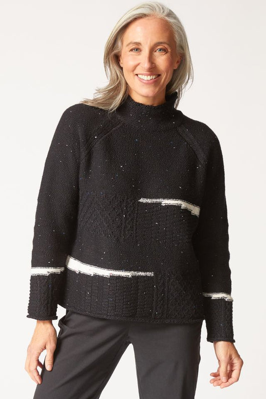 Mixed Cable Stitch Pullover