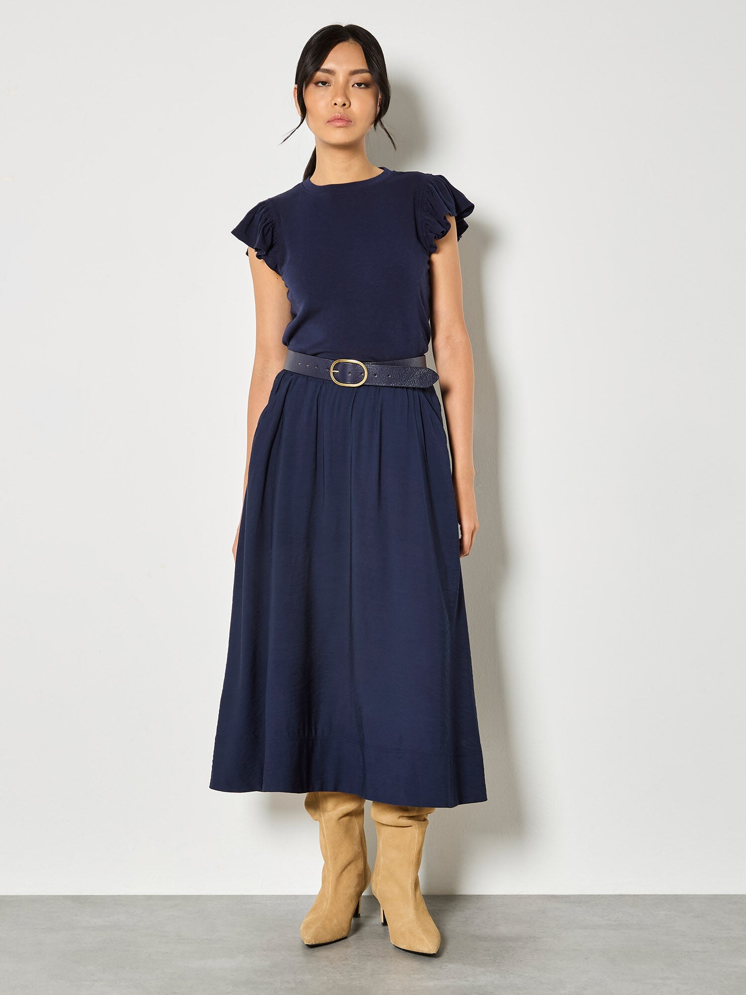 A - Line Midaxi SkirtSkirtsPosh Boutique