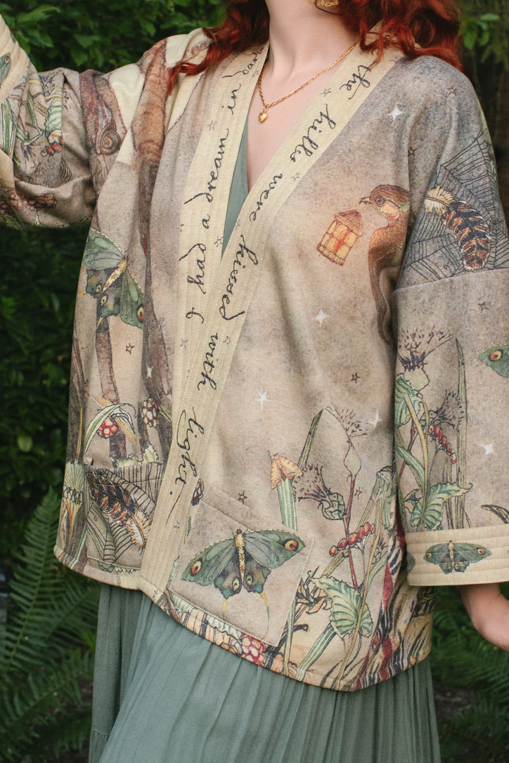 Lovelight Fleece Cottage Kimono Jacket