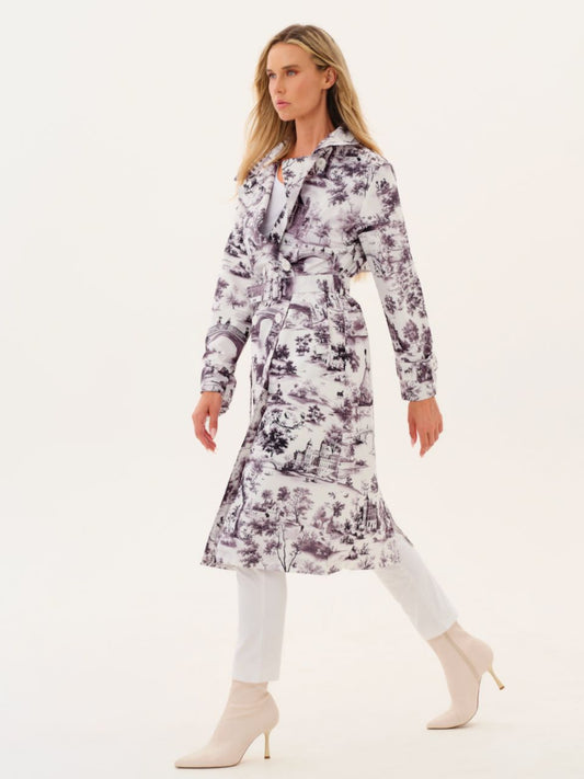 "Air De Provence" Long RaincoatJacketsPosh Boutique