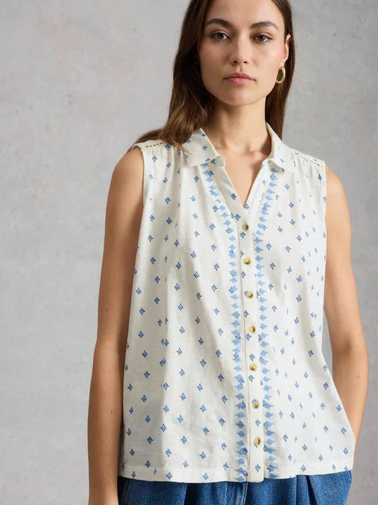 Amy Sleeveless ShirtTopsPosh Boutique