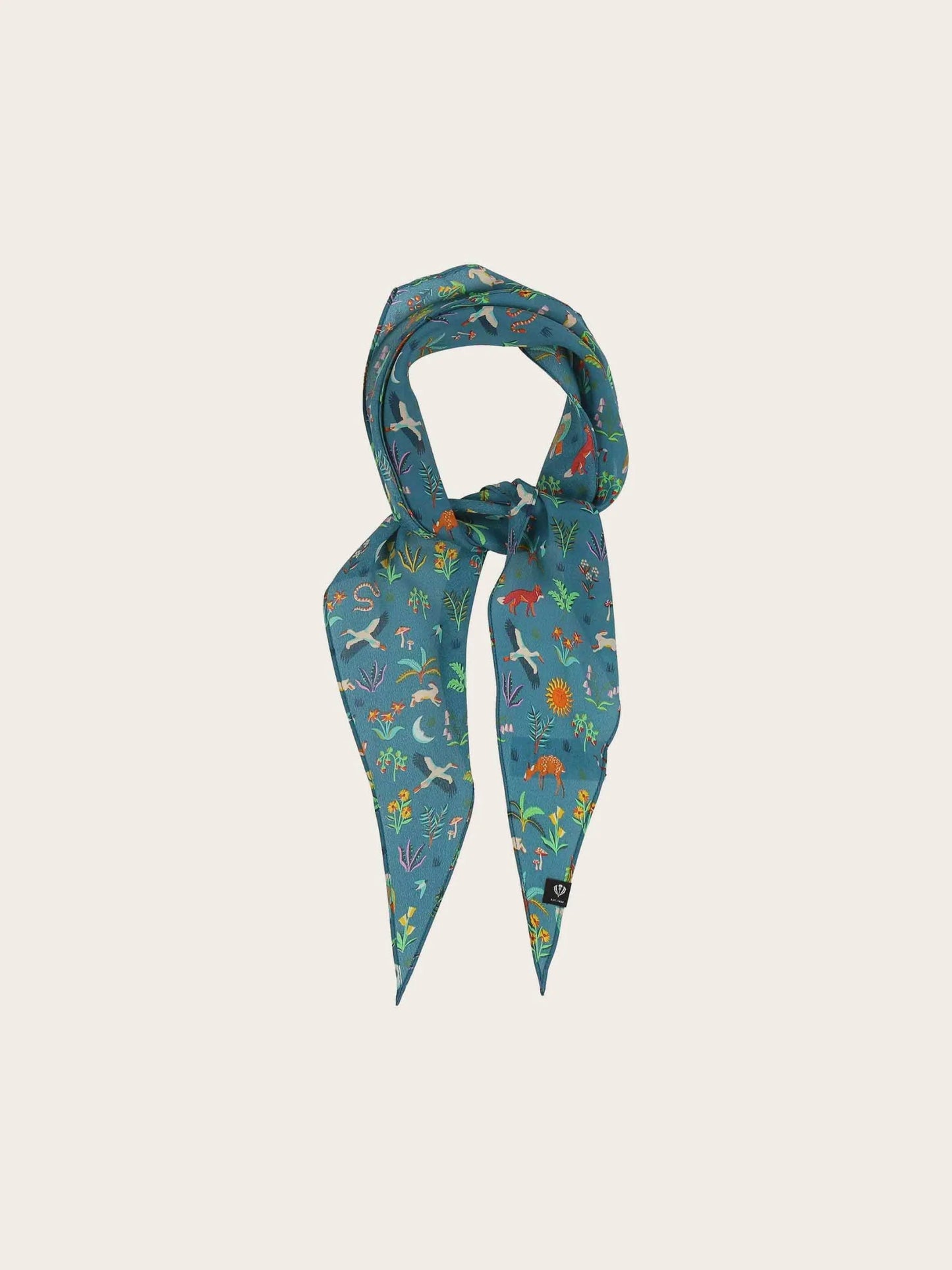 Animal Print Silk Diamond ScarfScarvesPosh Boutique