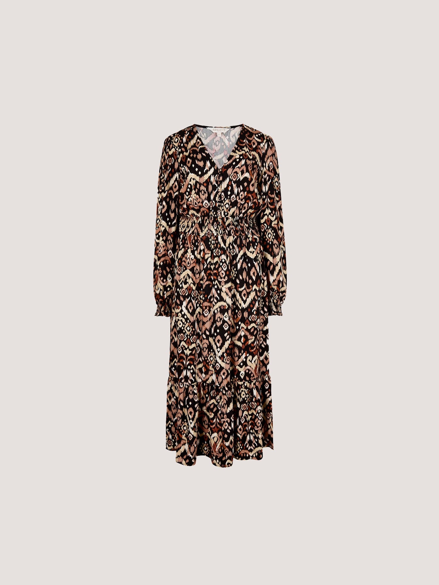 Apricot Ikat DressDressesPosh Boutique