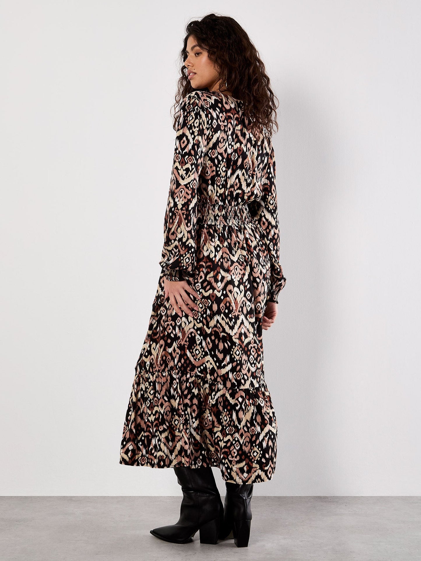 Apricot Ikat DressDressesPosh Boutique
