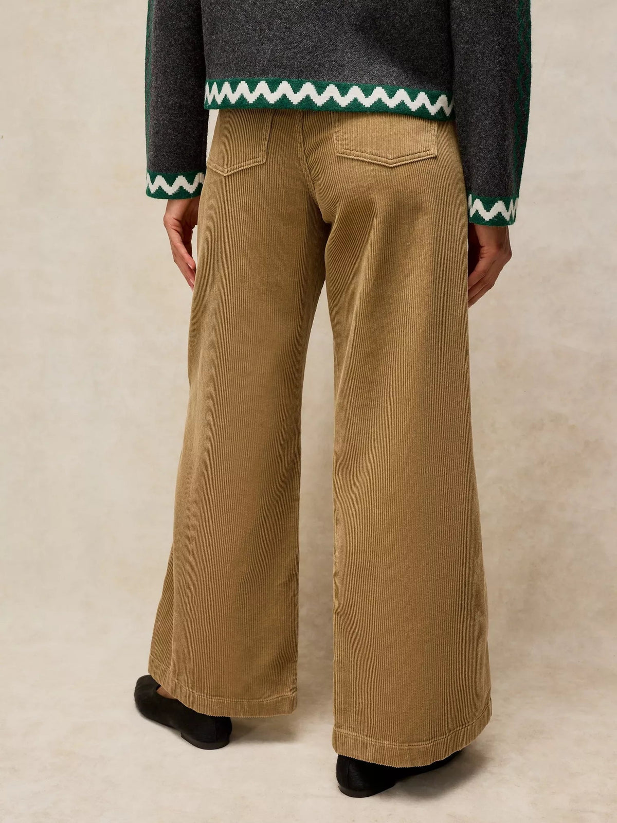 Ayla Wide Leg Chord TrouserPosh Boutique