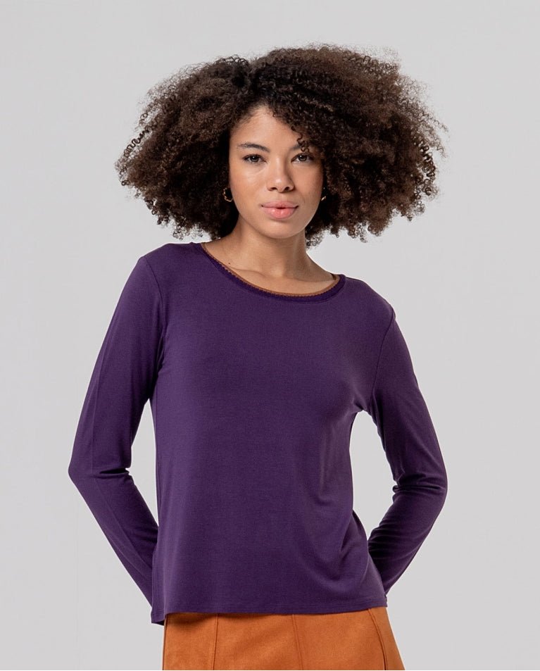 Bamboo Round Neck TeeTopsPosh Boutique