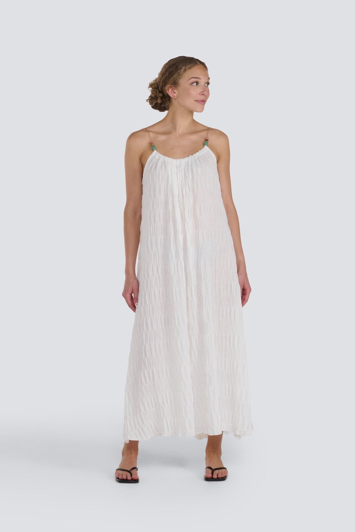 Beaded Strap Maxi DressPosh Boutique