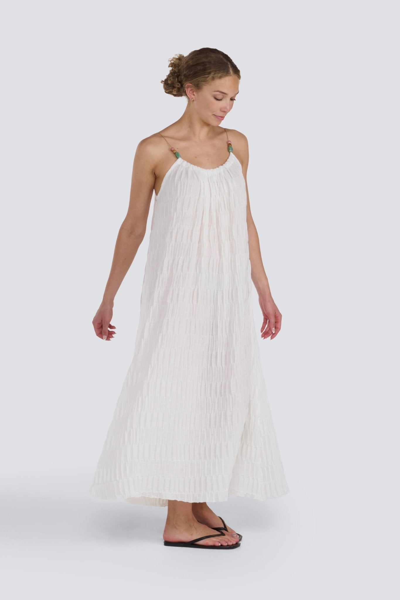 Beaded Strap Maxi DressPosh Boutique