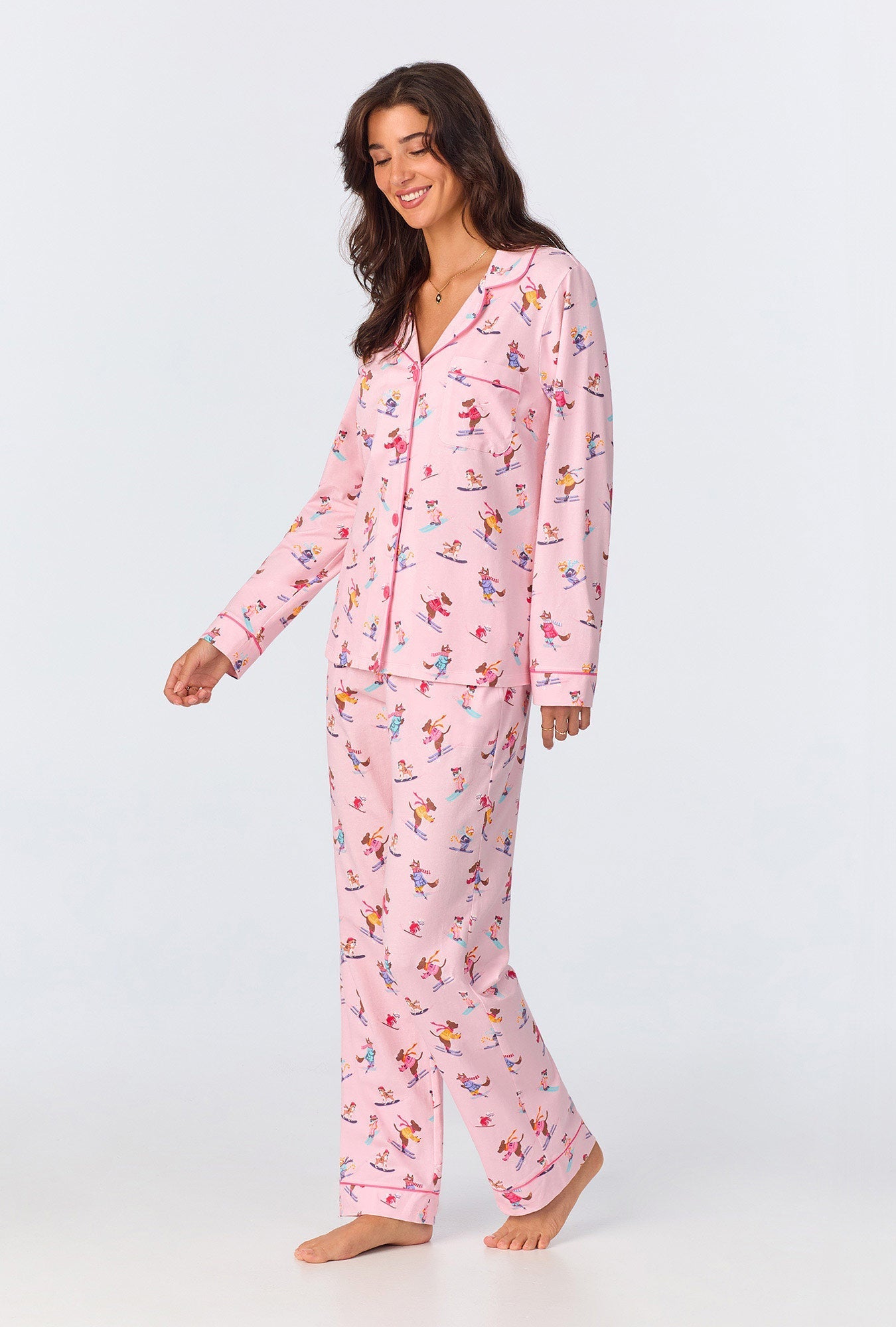 Bed Head Ski Dogs PJ Set - Posh Boutique