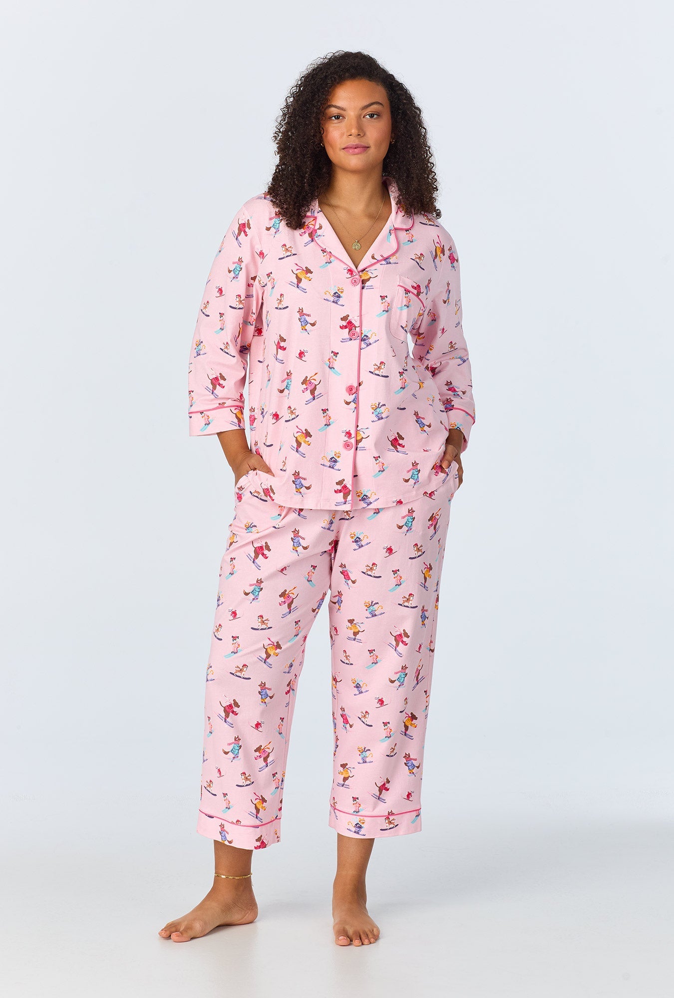 Bed Head Ski Dogs PJ Set - Posh Boutique