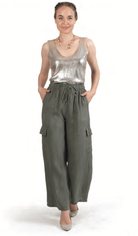 Bella Amore Linen Cargo Pant - Posh Boutique