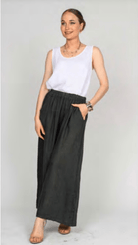 Bella Amore Linen Wide Leg PantsPantsPosh Boutique