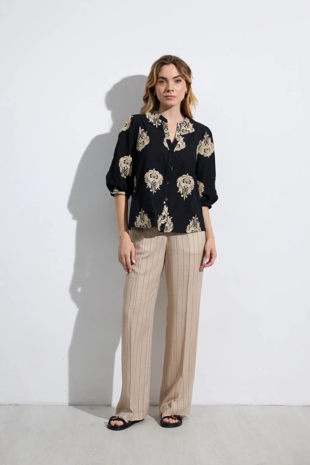 Bielsa Black BlousePosh Boutique